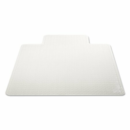 Deflecto Chair Mat 46"x60", Traditional Lip Shape, Clear, for Carpet, Thickness: 3/8" CM13433F